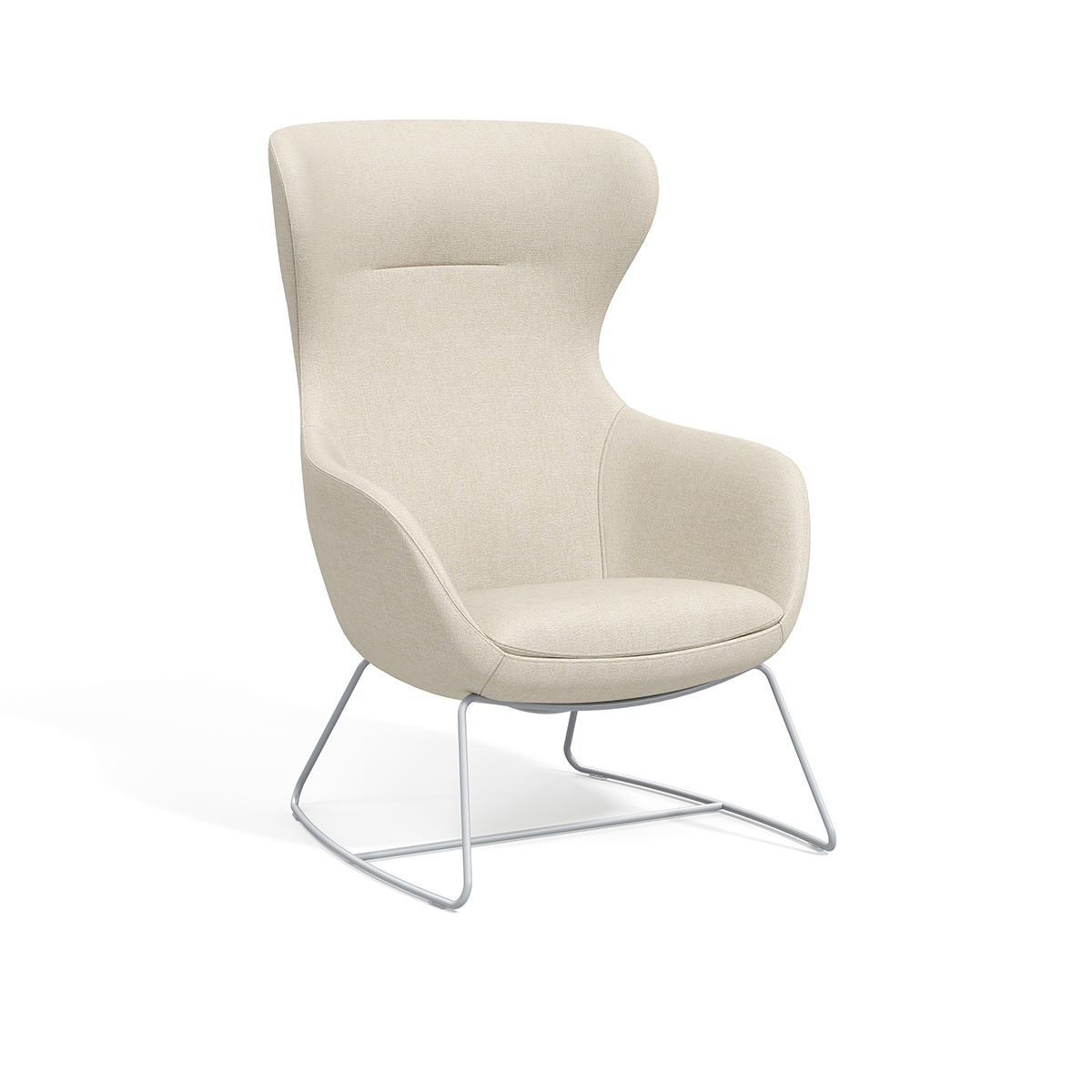 Valet VAL121-WB-HB Highback Single Lounge Chair with Wire Base